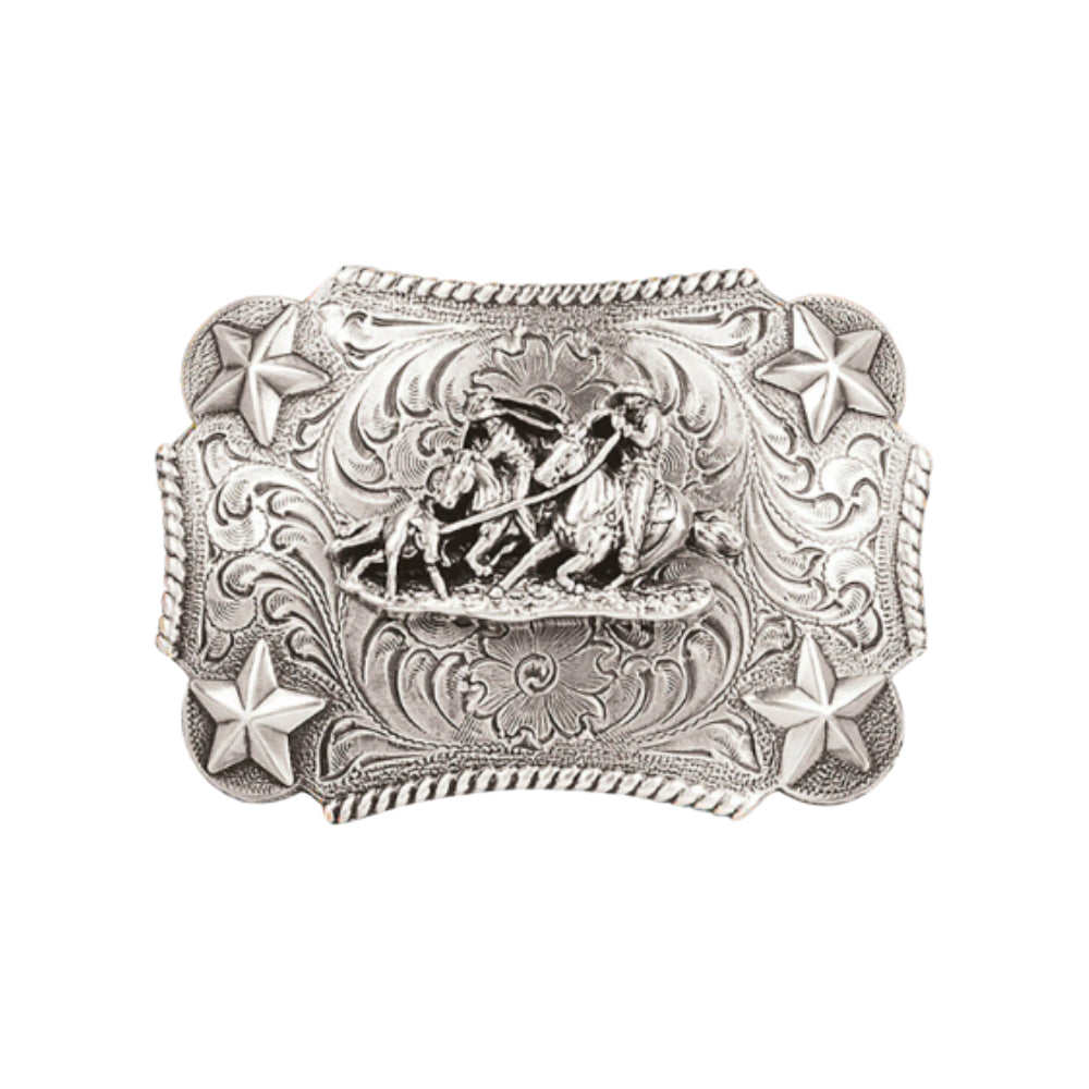 Nocona Youth Rope Edge Star Team Buckle - 3603011