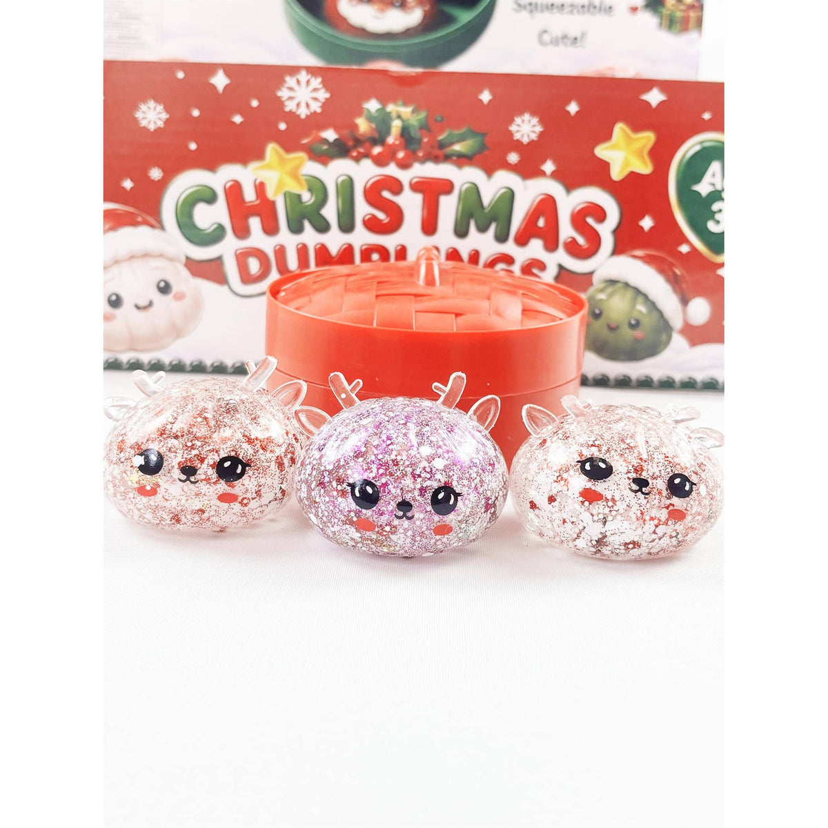 Love And Repeat Kids Christmas Mini Glitter Maltose Dumpling Squishy LRLLE0509 - view 12