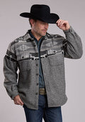 Roper Mens Aztec Shirt-Jacket -97-119-6260GY