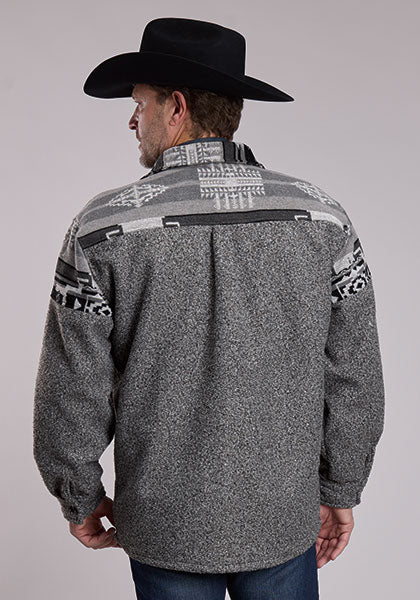 Roper Mens Aztec Shirt-Jacket -97-119-6260GY