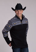 Roper Mens Aztec Print Micro Fleece - 97-692-6249BL