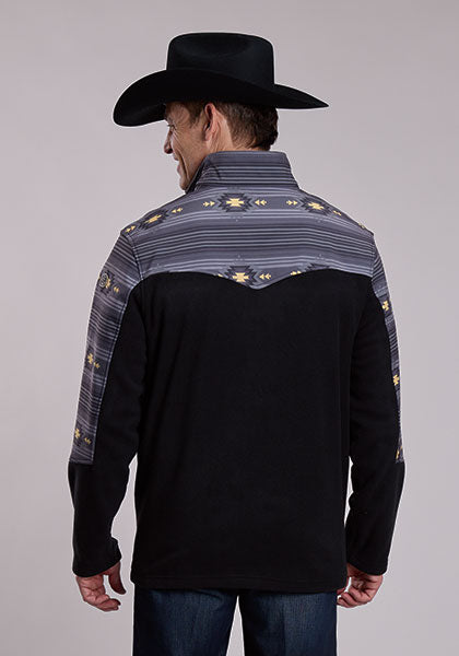 Roper Mens Aztec Print Micro Fleece - 97-692-6249BL