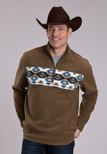 Roper Mens Aztec Print Micro Fleece - 97-692-6250BR