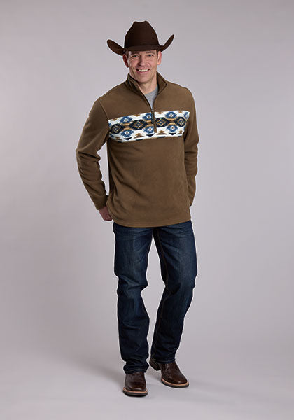 Roper Mens Aztec Print Micro Fleece - 97-692-6250BR