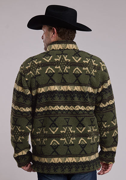Roper Mens Aztec Print Micro Fleece - 97-692-6262GR