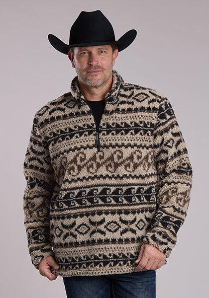Roper Mens Aztec Print Micro Fleece - 97-692-6263BL