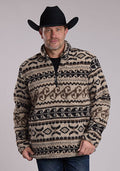 Roper Mens Aztec Print Micro Fleece - 97-692-6263BL