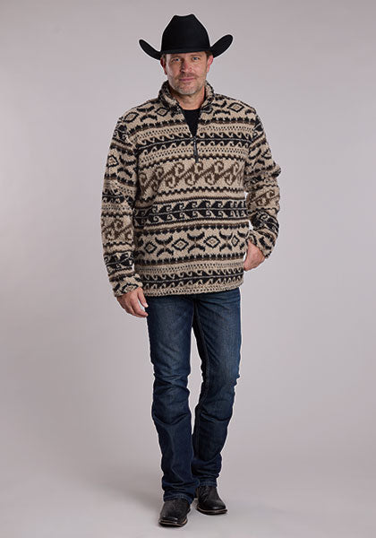 Roper Mens Aztec Print Micro Fleece - 97-692-6263BL