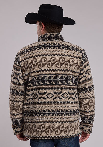 Roper Mens Aztec Print Micro Fleece - 97-692-6263BL