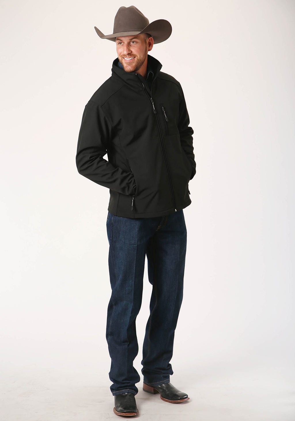 Roper Mens Rangegear Hi Tech Fleece Jacket 97-780-6002BL - view 2