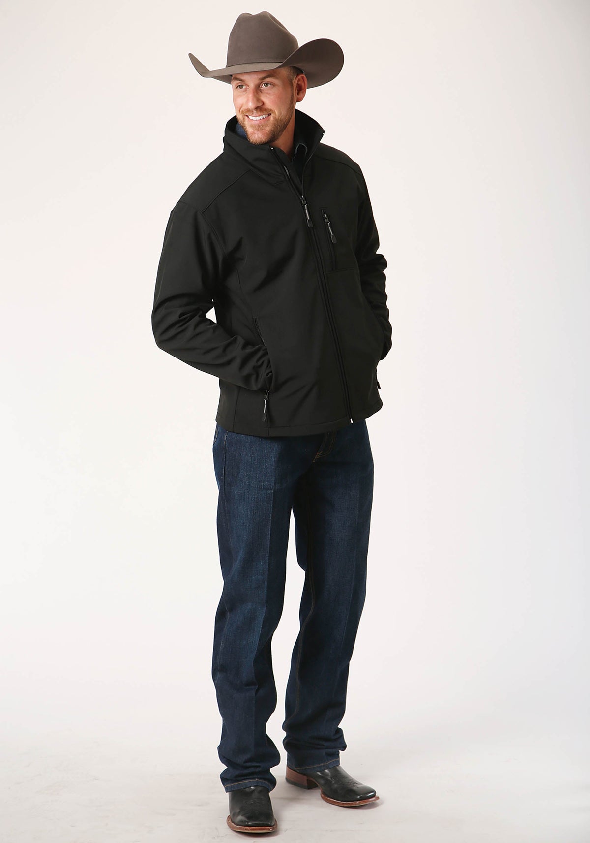 Roper Mens Rangegear Hi Tech Fleece Jacket 97-780-6002BL - view 2