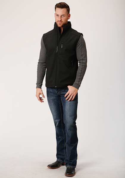 Roper Mens Rangegear Hi Tech Fleece Vest-97-782-6002BL