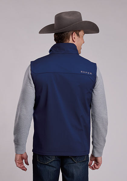 Roper Mens Rangegear Hi Tech Fleece Vest-97-782-6229BU