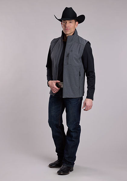 Roper Mens Rangegear Hi Tech Fleece Vest-97-782-6230GY