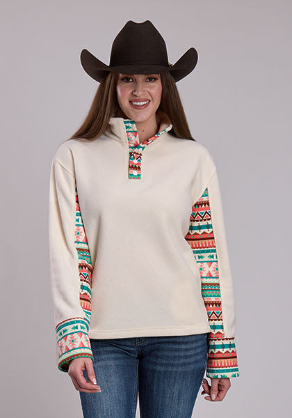 Roper Womens 1/4 Zip Micro Fleece Jacket - 98-692-6251BR