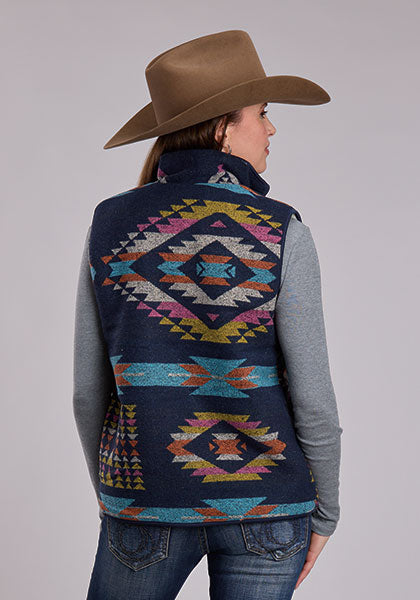 Roper Womens Aztec Shirt Vest 98-781-6247BU