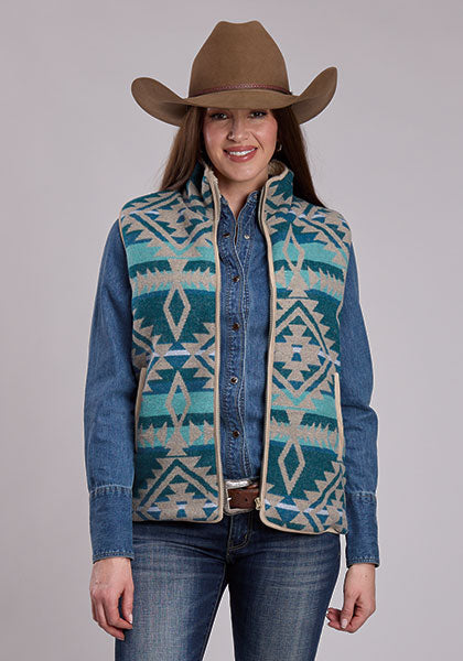 Roper Womens Aztec Shirt Vest 98-781-6248BR