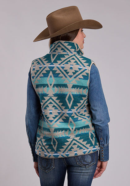 Roper Womens Aztec Shirt Vest 98-781-6248BR