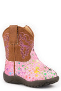 Roper Infant Cowbabies Glitter Stars Cowgirl Boot