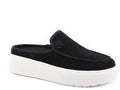 Roper Womens Lila Black Cow Suede Western Sport Mule - 21-942-3873BL