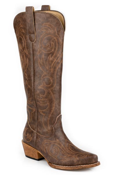 Roper Womens Ryder 16" Tall Western Cowgirl Boot 21-1558-3679BR