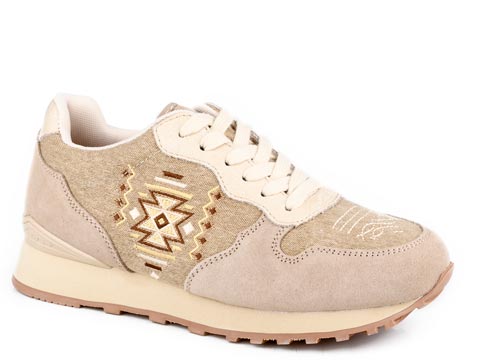 Roper Womens Giddyup Maya Suede Jogger Shoe 21-1797-3792TA
