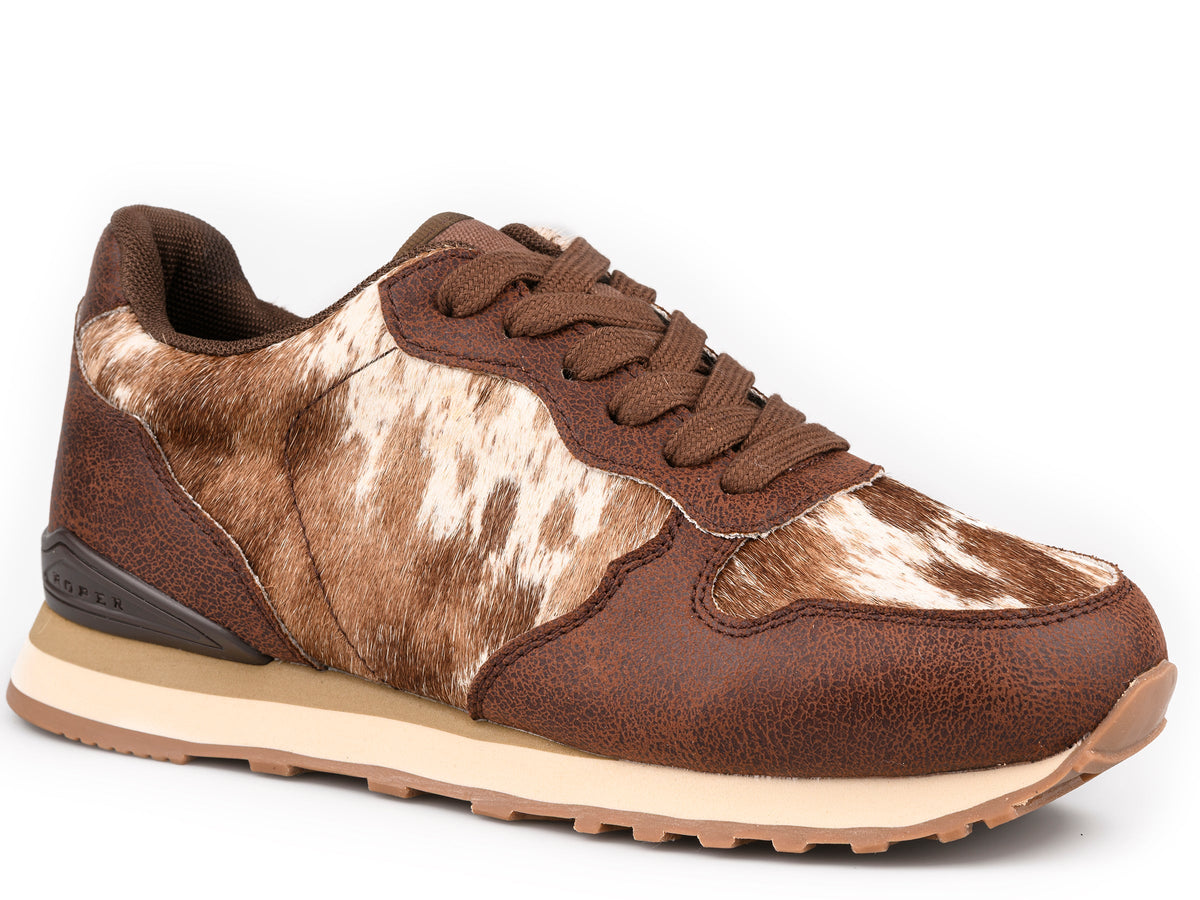 Roper Womens Giddyup Wild Suede Jogger Shoe - Brown 21-1797-3856BR - view 1