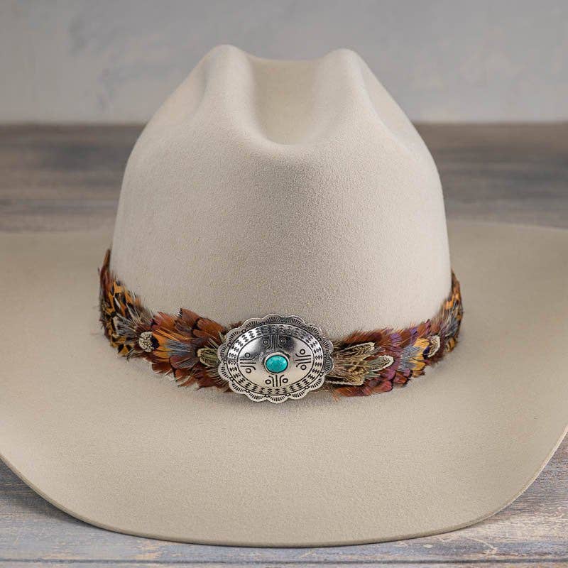 Willow Lane Hat Co. Western Feather Hat Band - Telluride - WLFHB-TLRD