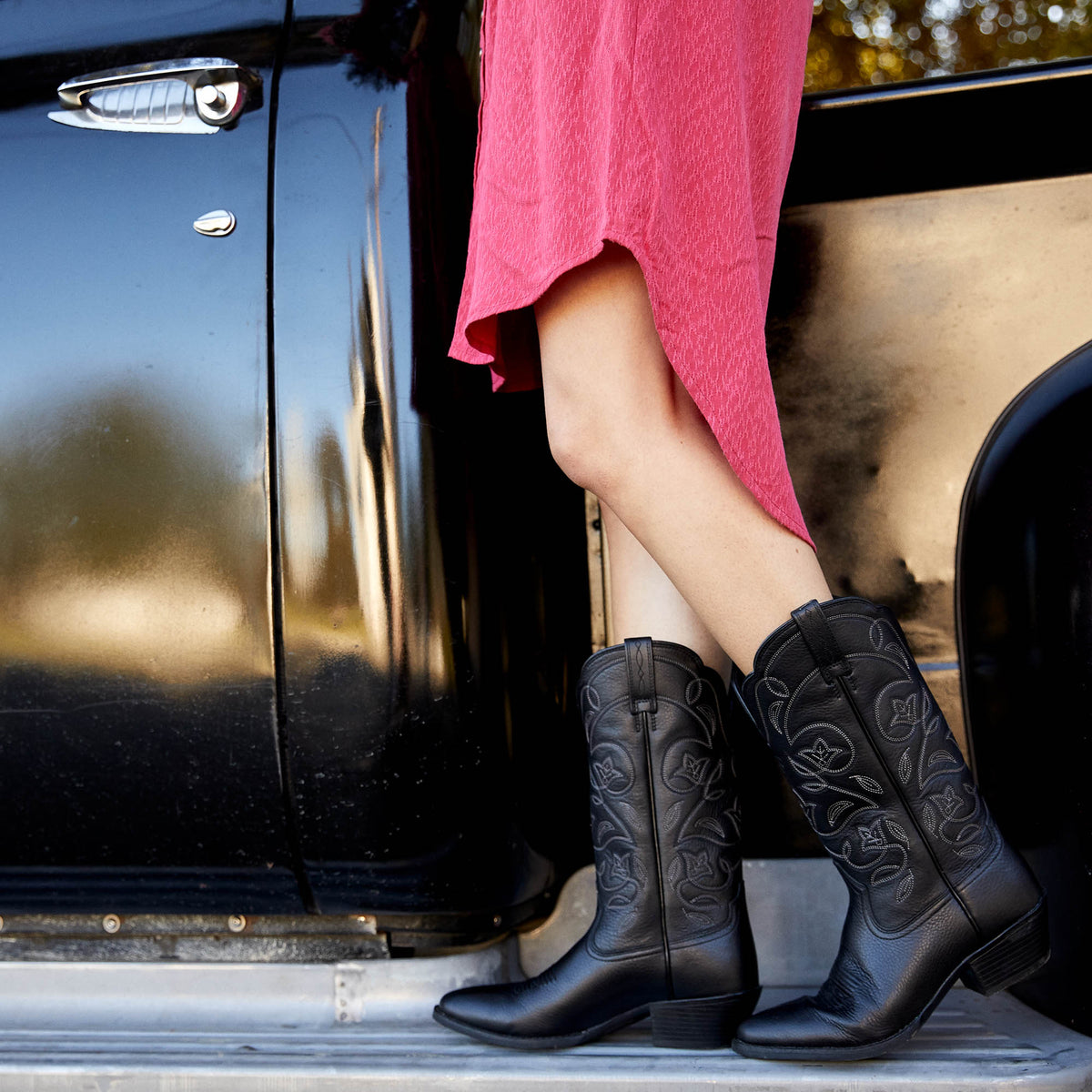 Ariat Heritage Western Black Deertan Boot - Womens