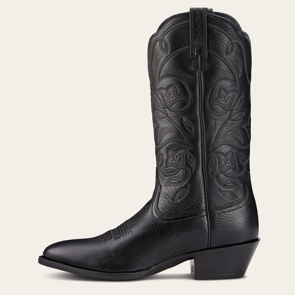 Ariat Heritage Western Black Deertan Boot - Womens