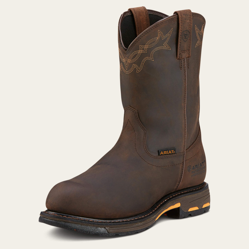 Ariat Mens WorkHog Waterproof Composite Toe Work Boot-10001200