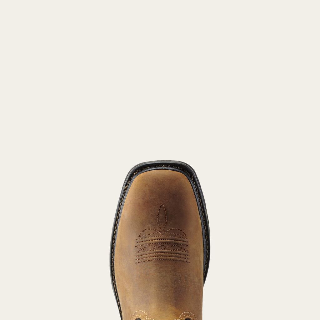 Ariat Mens WorkHog Wide Square Toe Waterproof Steel Toe Work Boot-10010133