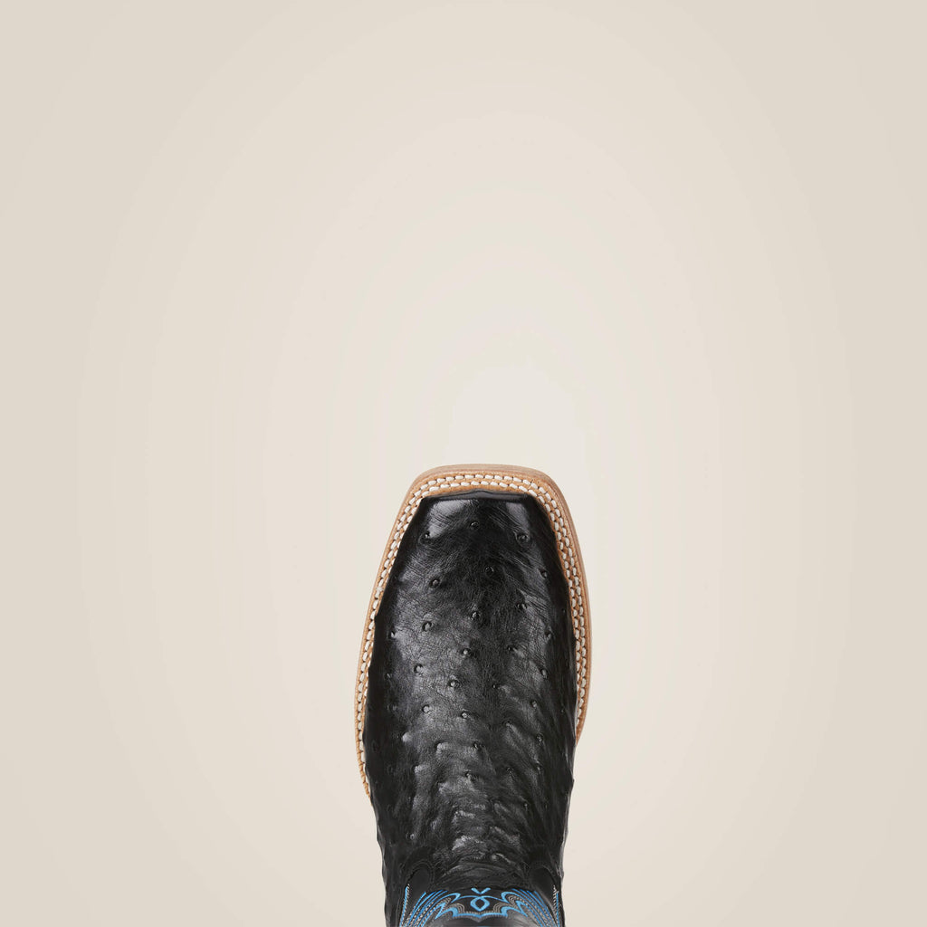 Ariat Mens Relentless Black Full Quill Ostrich-10021666