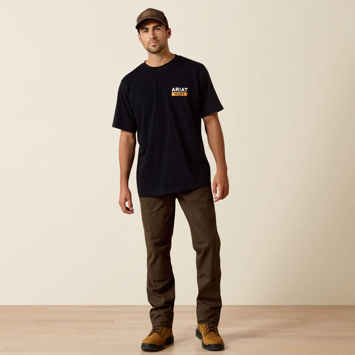 Ariat Mens Rebar Cotton Strong Roughneck T-Shirt 10030299 - view 4