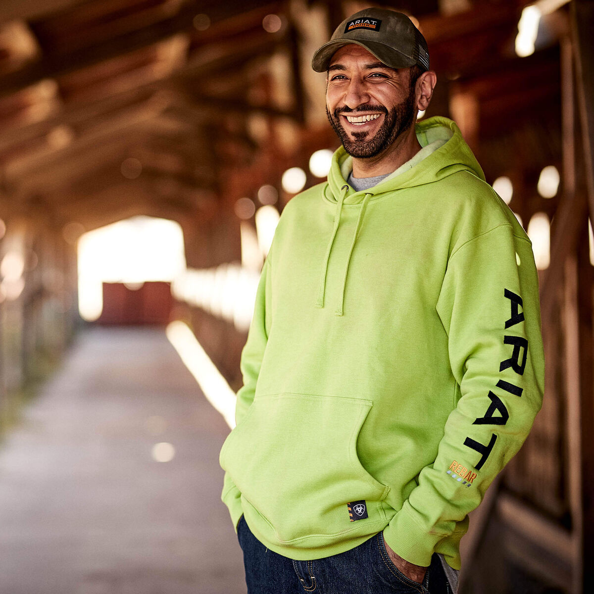 Ariat Mens Rebar Graphic Hoodie 10032994 - view 2