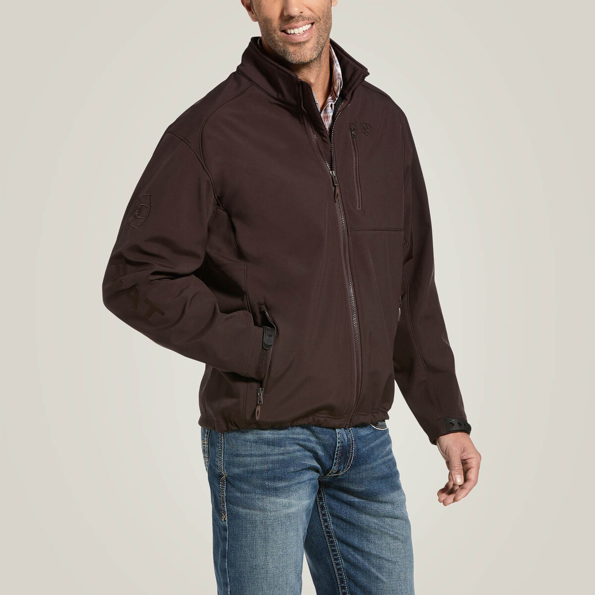 Ariat Mens Logo 2.0 Patriot Softshell Water Resistant Jacket-10033519