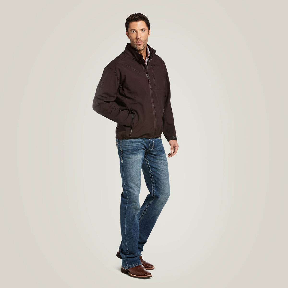 Ariat Mens Logo 2.0 Patriot Softshell Water Resistant Jacket 10033519 - view 3