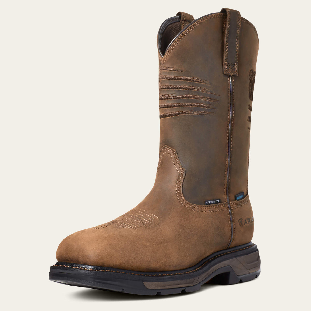 Ariat Mens WorkHog XT Patriot Waterproof Carbon Toe Work Boot-10036002