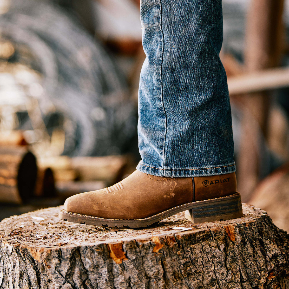 Ariat Mens Hybrid Patriot H2o Distrsd Brown-10038354