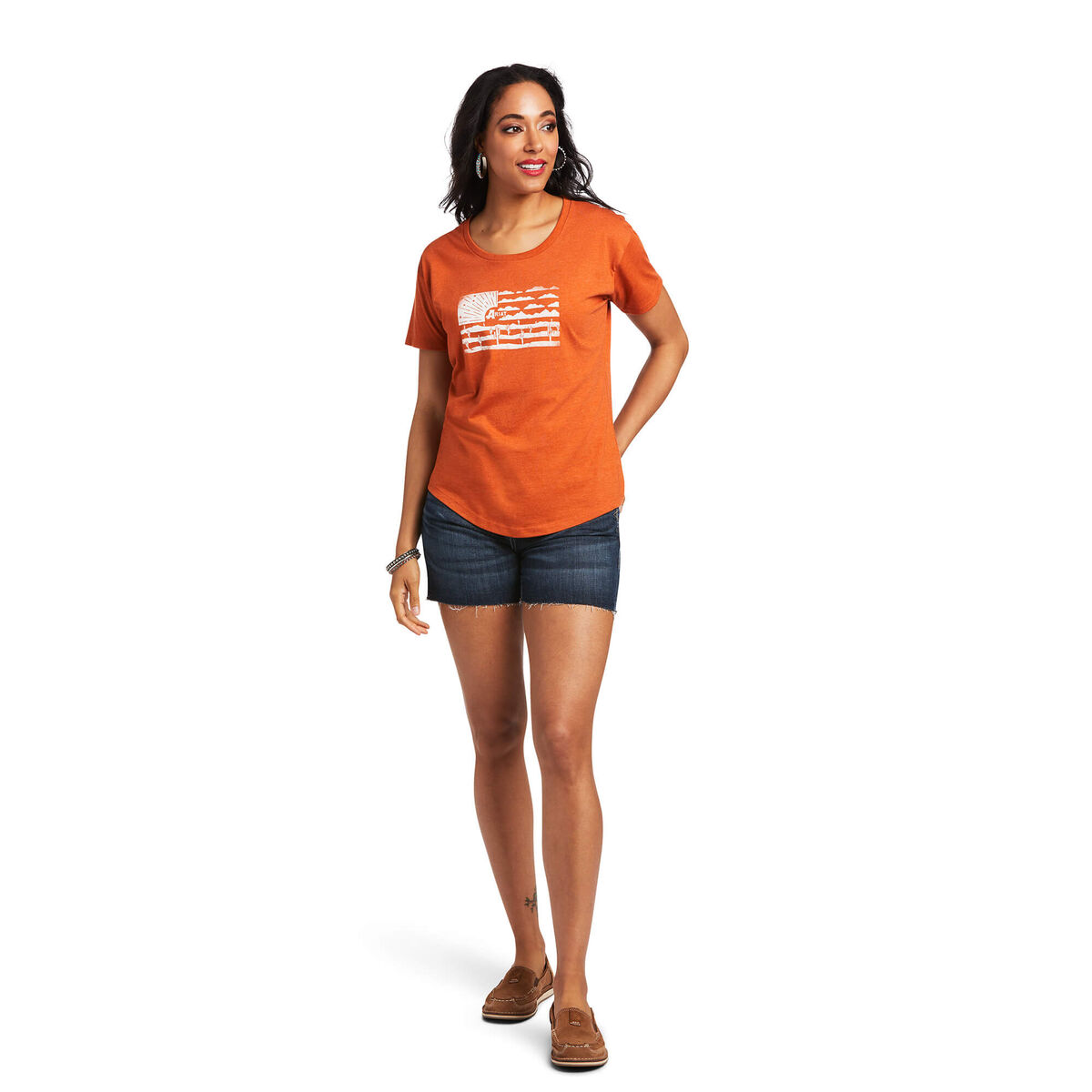 Ariat Womens Desert Flag T-Shirt 10039972 - view 3