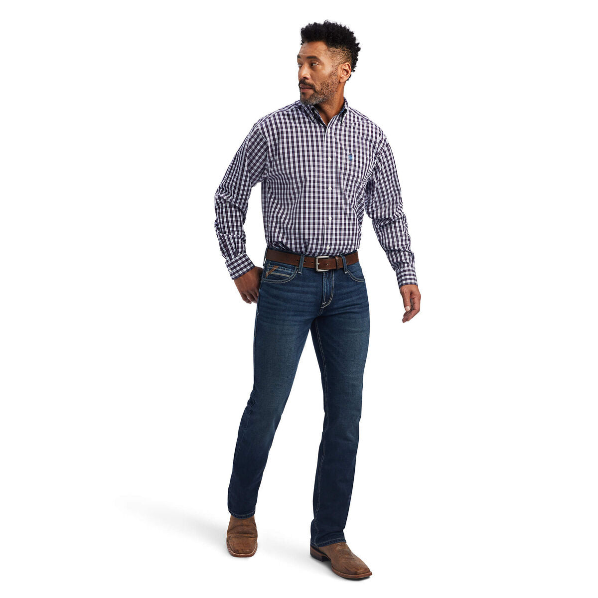 Ariat Mens Wrinkle Free Donny Classic Fit Shirt 10041752 - view 3