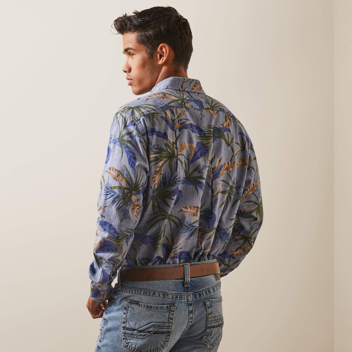 Ariat Mens Paradise Palm Long Sleeve Shirt 10043710 - view 2