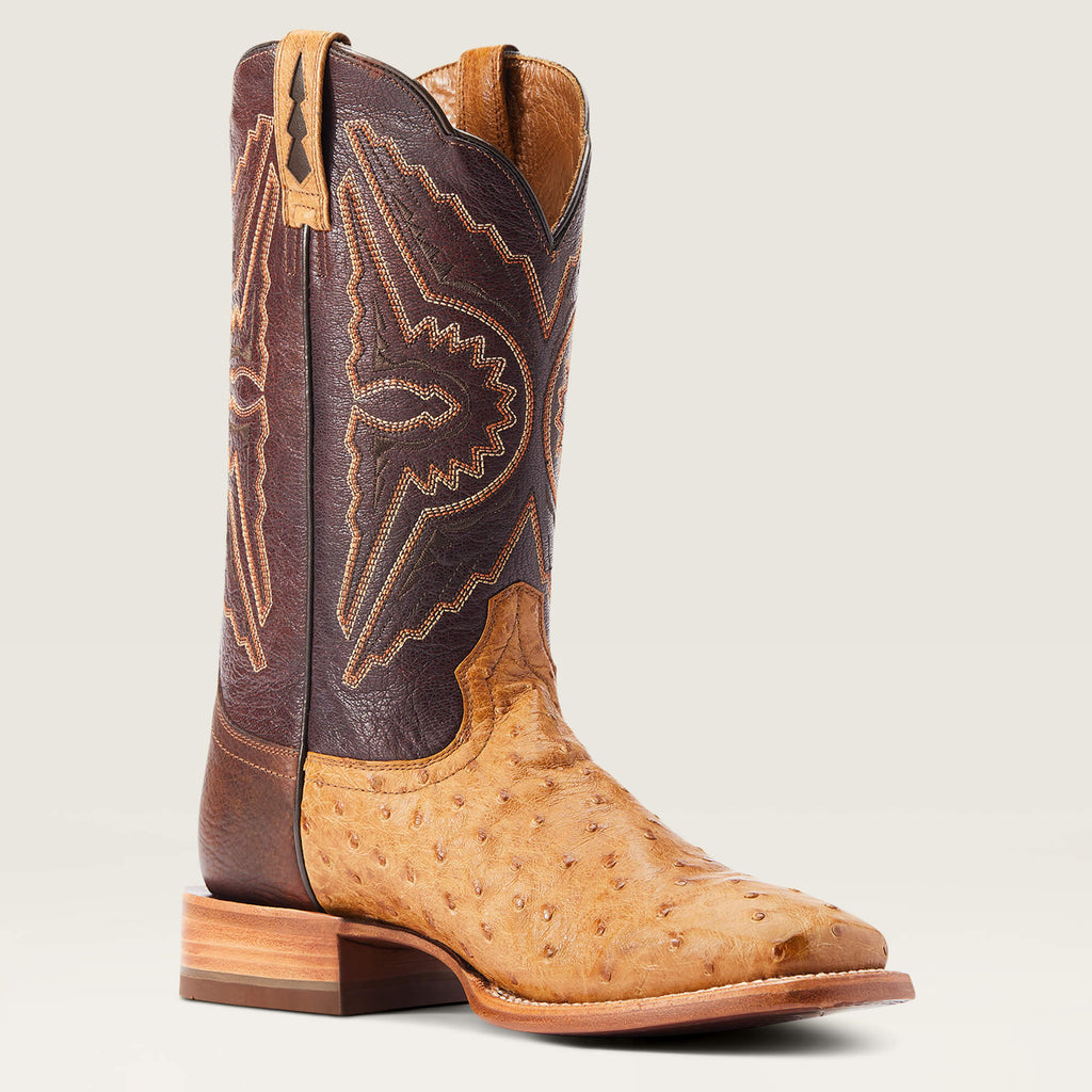 Ariat Mens Broncy Saddle Full Quill Ostrich-10044419
