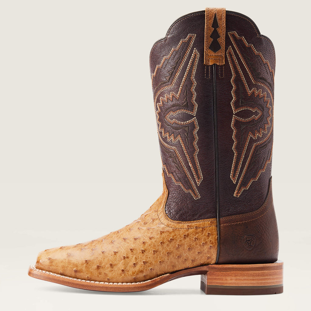 Ariat Mens Broncy Saddle Full Quill Ostrich-10044419