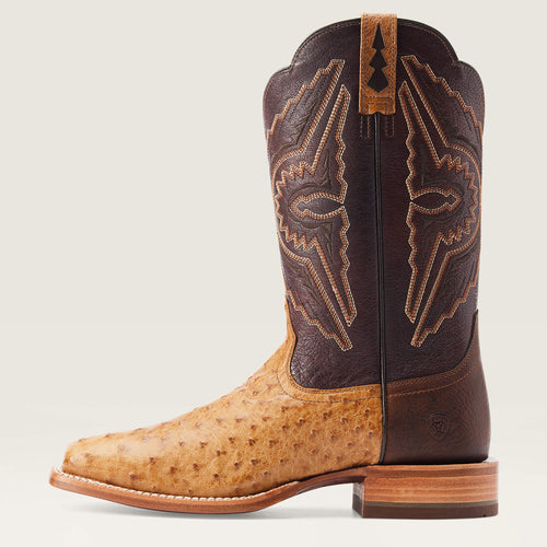 Ariat Mens Broncy Saddle Full Quill Ostrich-10044419