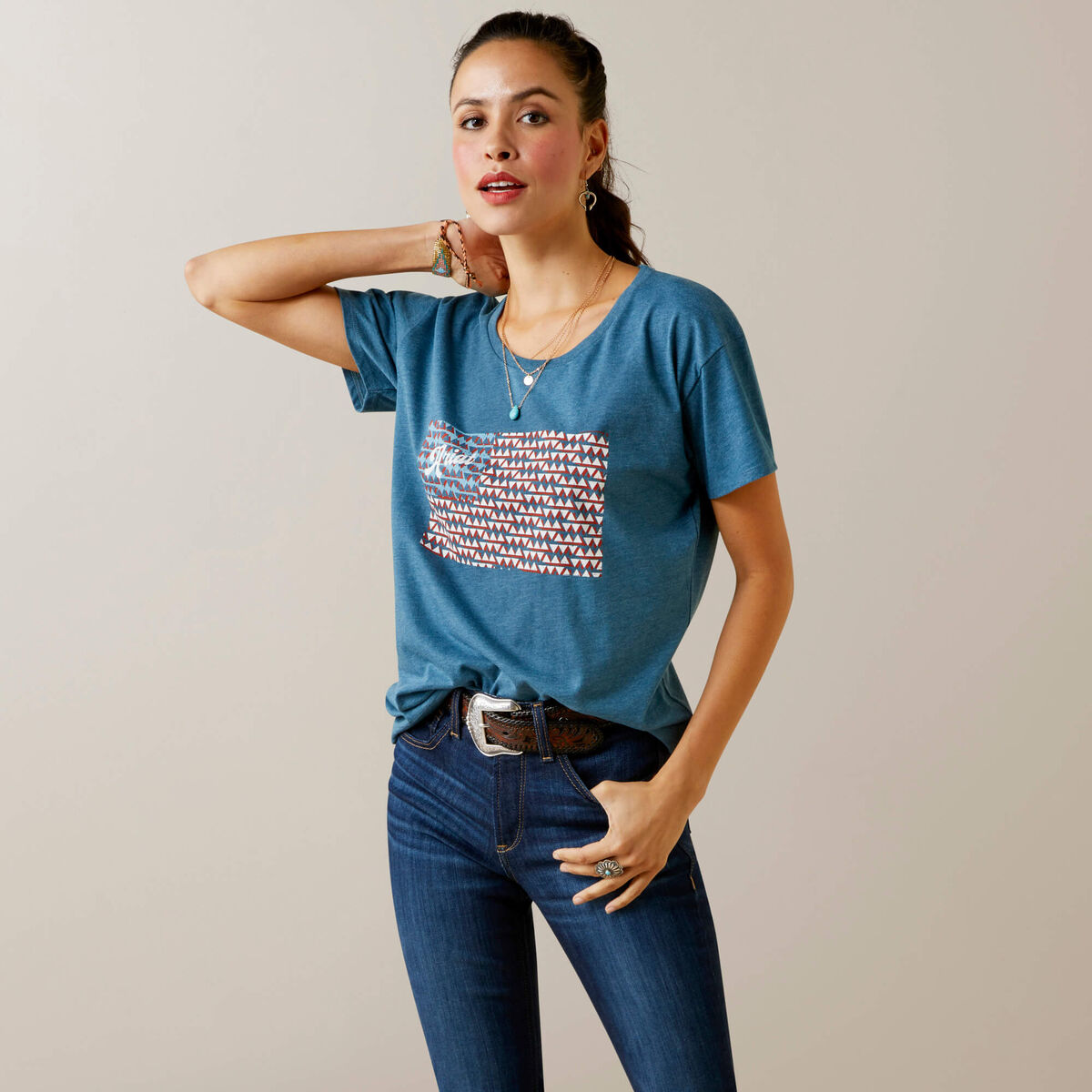 Ariat Womens Amarill T-shirt 10045448 - view 2