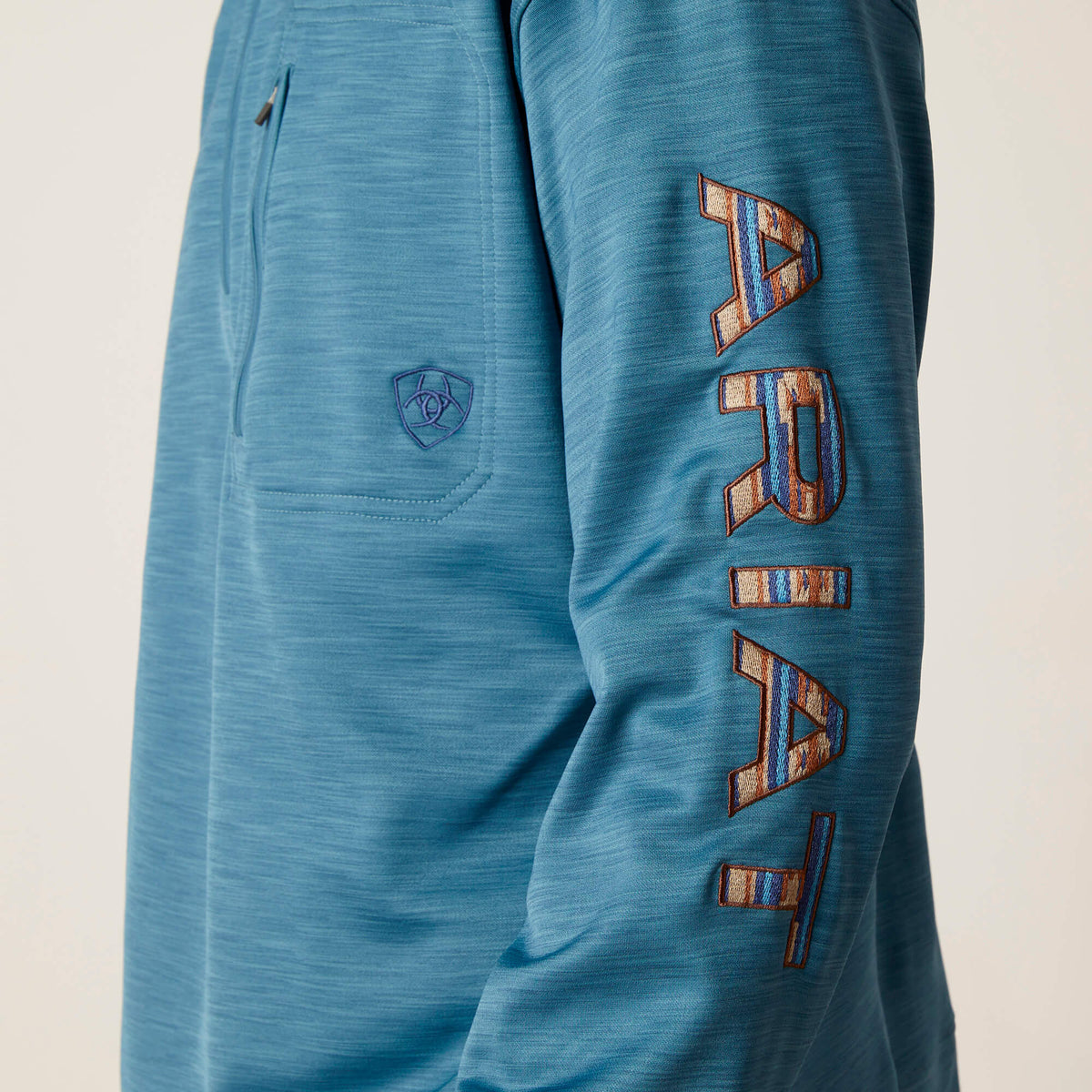 Ariat Mens Team Logo 1/4 Zip Sweatshirt - view 4