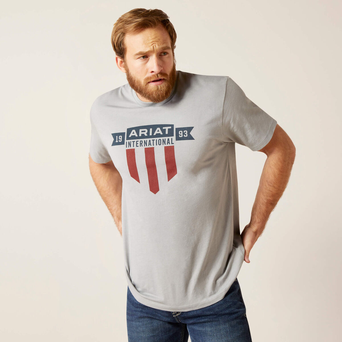 Ariat Mens USA Banner Shield T-Shirt 10047595 - view 2