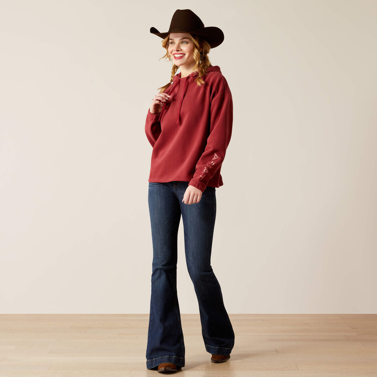 Ariat Womens Essential Logo Hoodie 10053883 - view 3