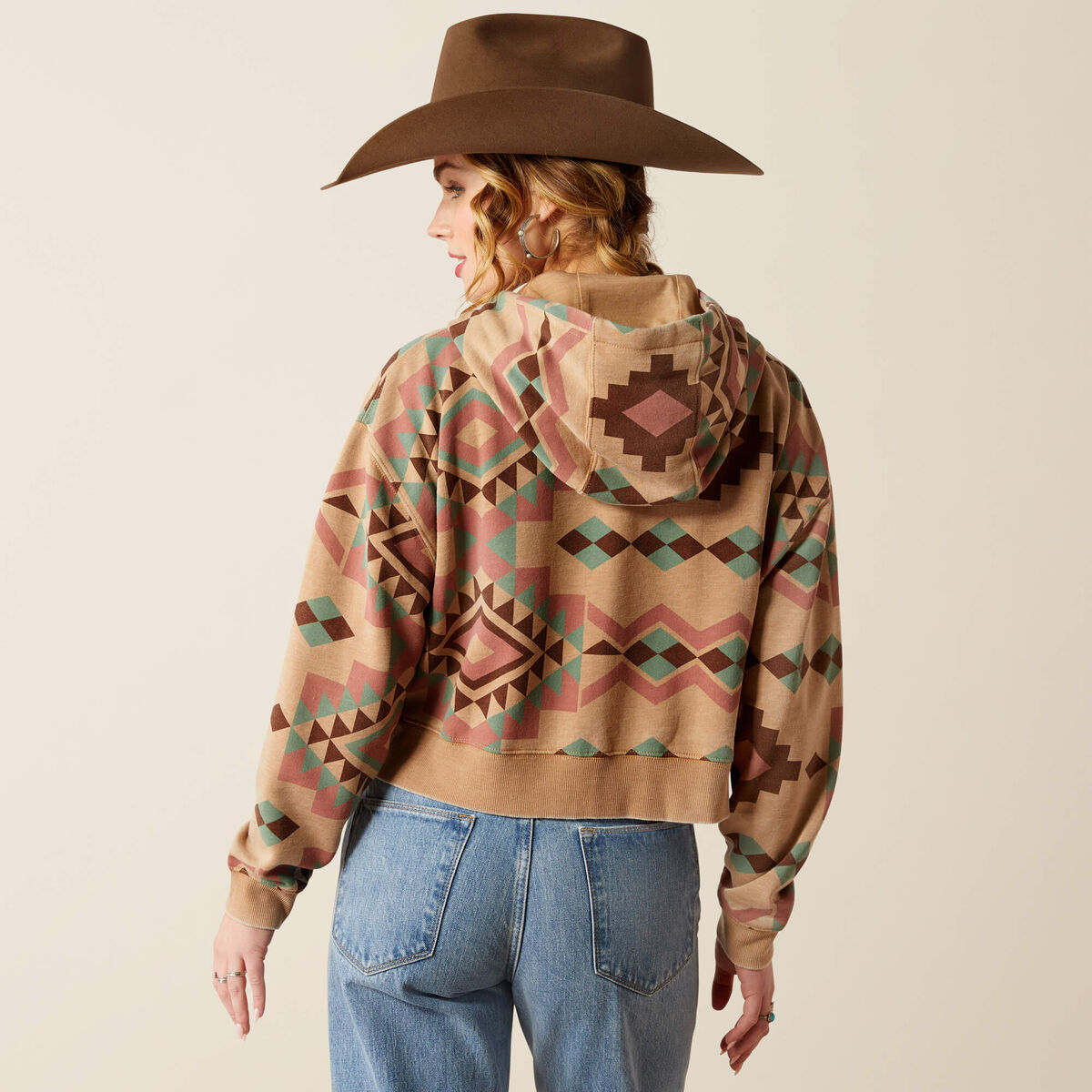 Ariat Womens Sunset Spark Crop Hoodie 10053962 - view 2